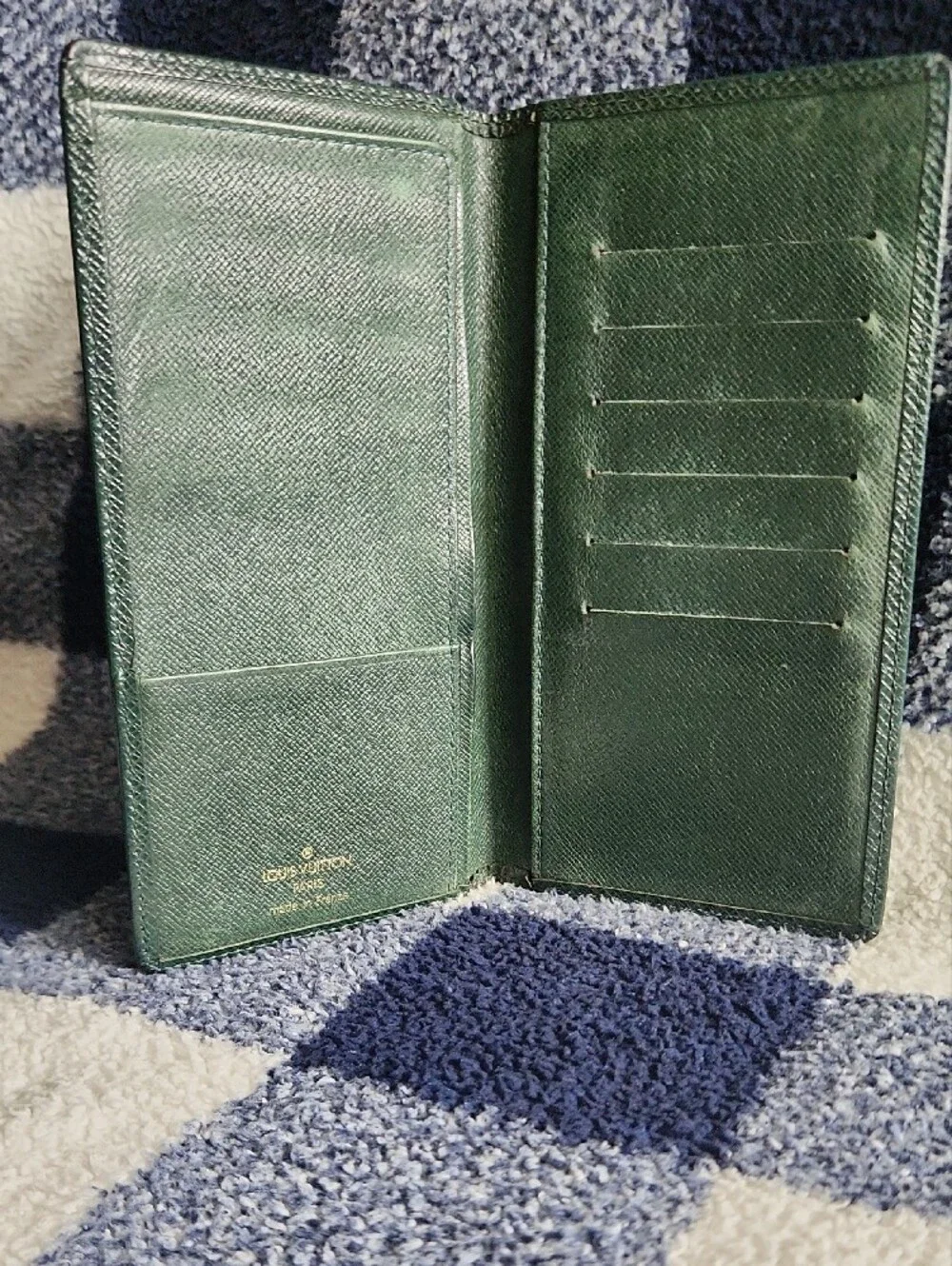 Louis Vuitton Dark Green Tiaga Long Card Holder